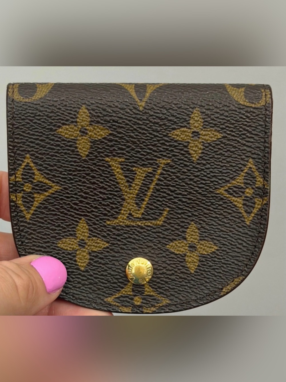 Louis Vuitton Monogram Porte-Monnaie Gousset coin Purse